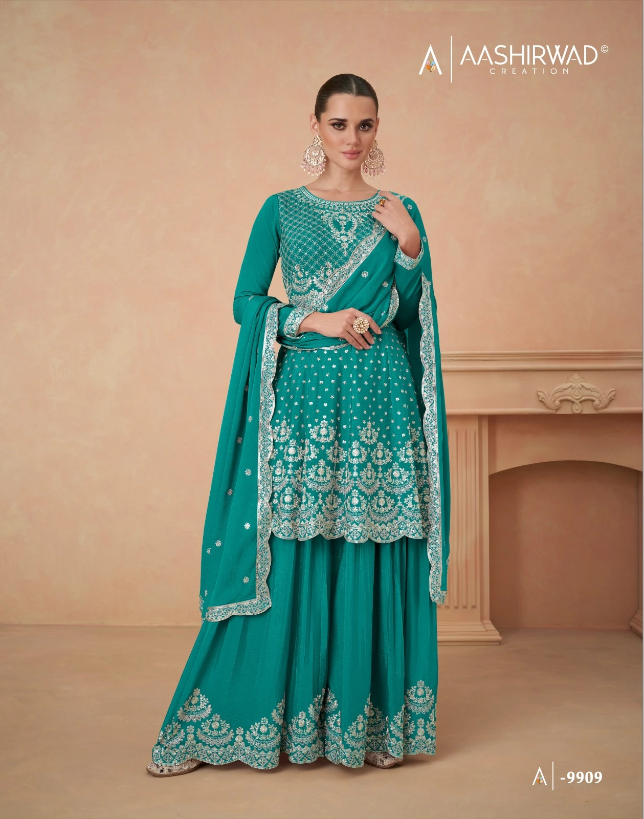 Aashirwad Aahana Gold Aahana Gold Wholesale Designer Readymade Salwar Suit Catalog — Wholesale Salwar Suits, Aashirwad Creation wholesale from Surat - Gallery Image 3
